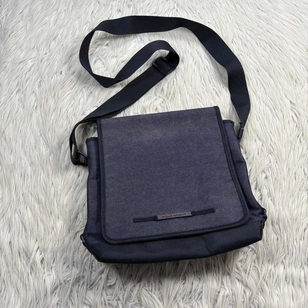 Vintage Y2K Ralph Lauren Polo Sport Denim Flap Close Crossbody Bag Travel Sporty